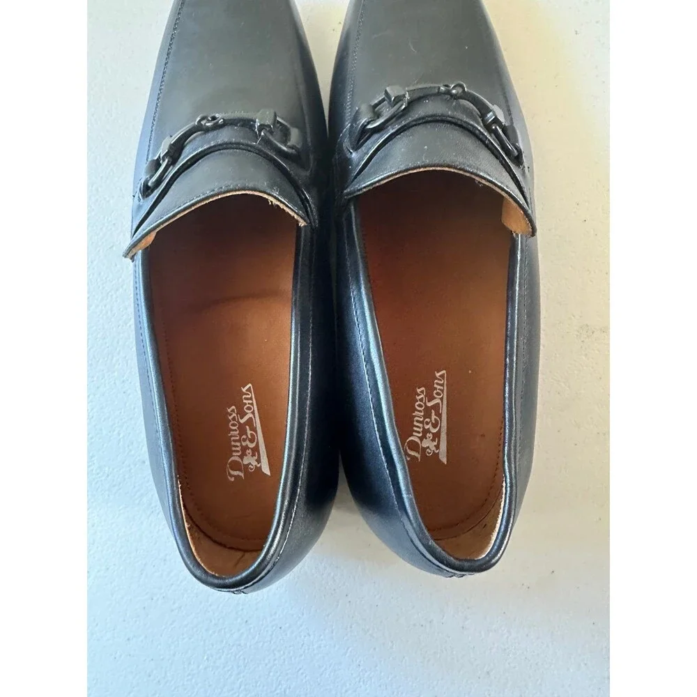 NWOT Dunross & Sons Men's 141307 Ollie Genuine Leather Oxford Dress Shoes 11